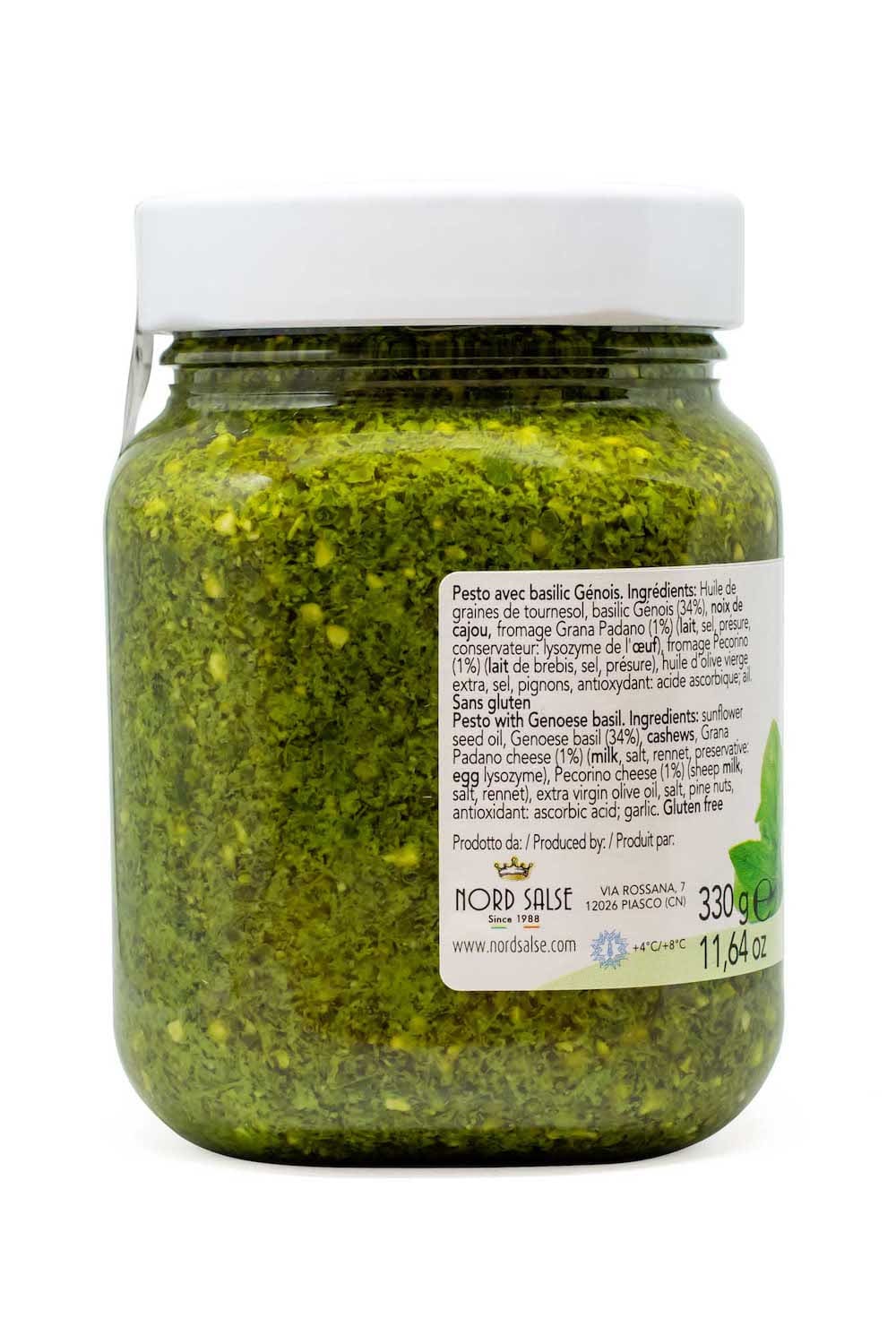 Pesto con Basilico Genovese Dop 330g Nord Salse